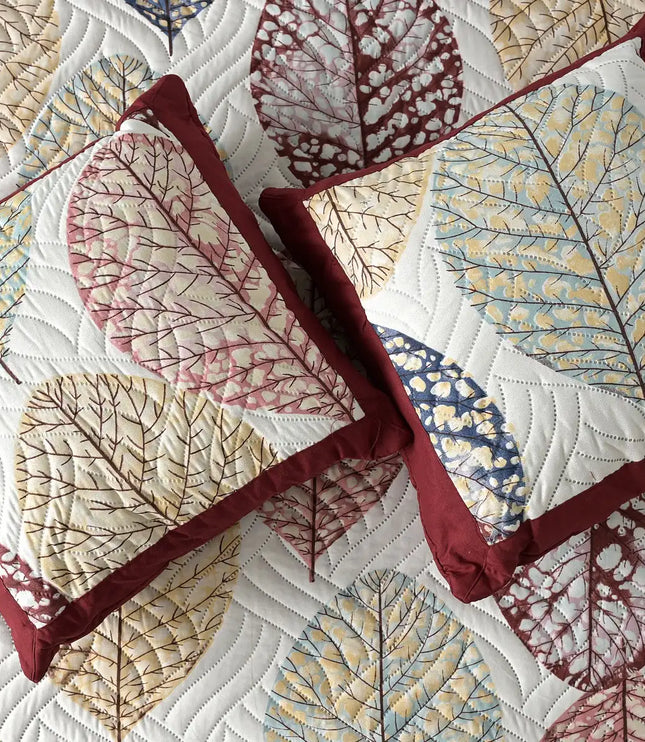 Dreamy Printed Bedcover Set - Red White