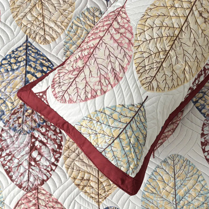 Dreamy Printed Bedcover Set - Red White