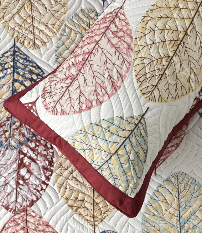 Dreamy Printed Bedcover Set - Red White