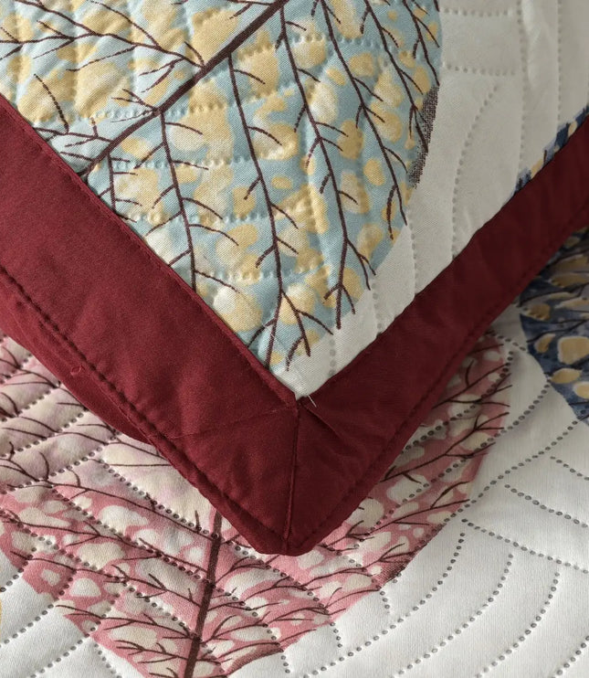 Dreamy Printed Bedcover Set - Red White